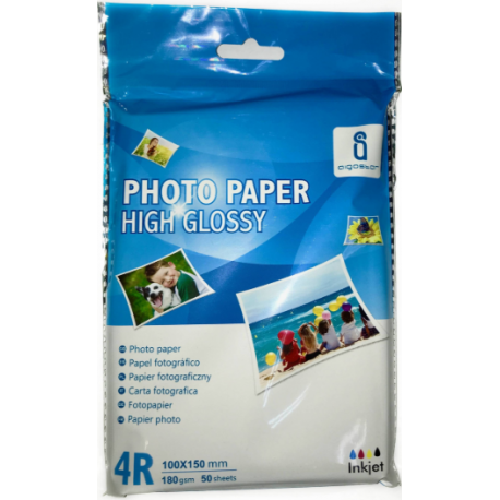 Fotopapir, 180 gr. glossy, 50 ark 4R