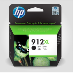 HP 912XL BK, Original patron 825 sider 22 ml.