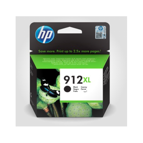 HP 912XL BK, Original patron 825 sider 22 ml.