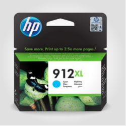 HP 912XL Cyan, Original patron 825 sider 10 ml.