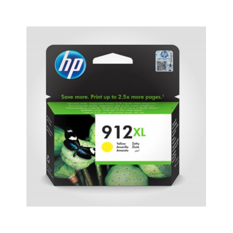 HP 912XL Yellow, Original patron 825 sider 10 ml.