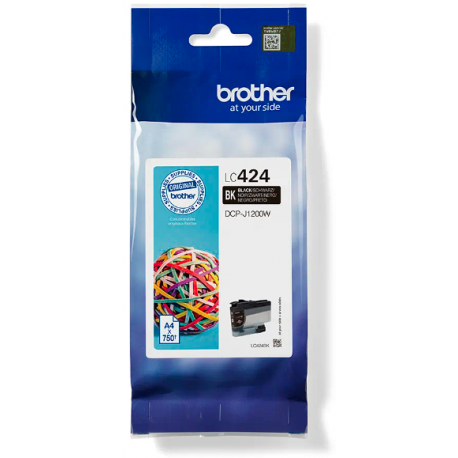 Brother LC424 sæt/4 stk. BK, C, M, Y, Originale patroner