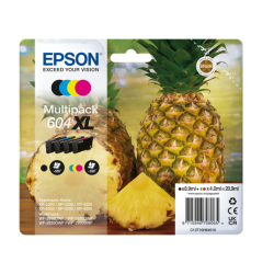 Sæt 4  stk. Epson 604XL BK,C,M,Y Originale patroner