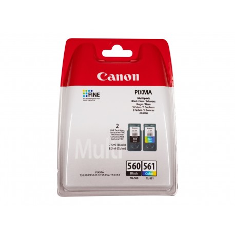 Sampak 2 stk. Canon PG-560/CL-561 BK/CMY, Originale patroner