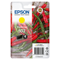 Epson 503 Y, Original patron 3,3 ml.